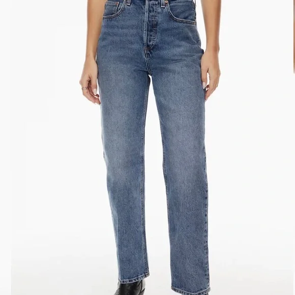 Aritzia Demin Forum Joni High Rise Loose - Picture 2 of 11